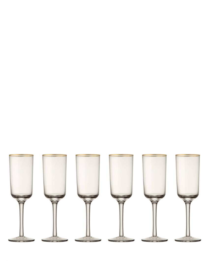 Набор бокалов для шампанского (6 штук)