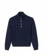A.P.C. Шерстяной свитер Thea, цвет темно-синий - миниатюра 1