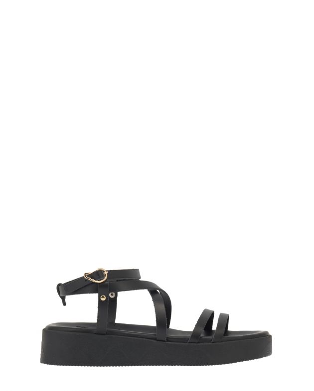 Ancient Greek Sandals Кожаные сандалии Aristea на платформе, цвет черный - изображение 1
