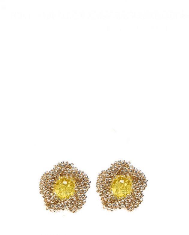 Beaded Breakfast Серьги-цветы в винтажном стиле - изображение 1