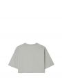 Укороченная футболка Gupo из хлопка пима, цвет серый - миниатюра 2