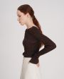 Облегающий свитер Roberta в рубчик, цвет коричневый - миниатюра 5