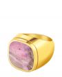 Gohar Кольцо-печатка Gohar х NUSELF, цвет розовый - миниатюра 2
