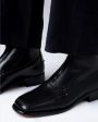 HEREU Кожаные ботинки Mallera на молнии, цвет черный - миниатюра 4