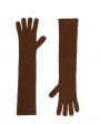 Кашемировые перчатки Milos, цвет коричневый - миниатюра 1