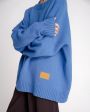 Шерстяной свитер, цвет голубой - миниатюра 5