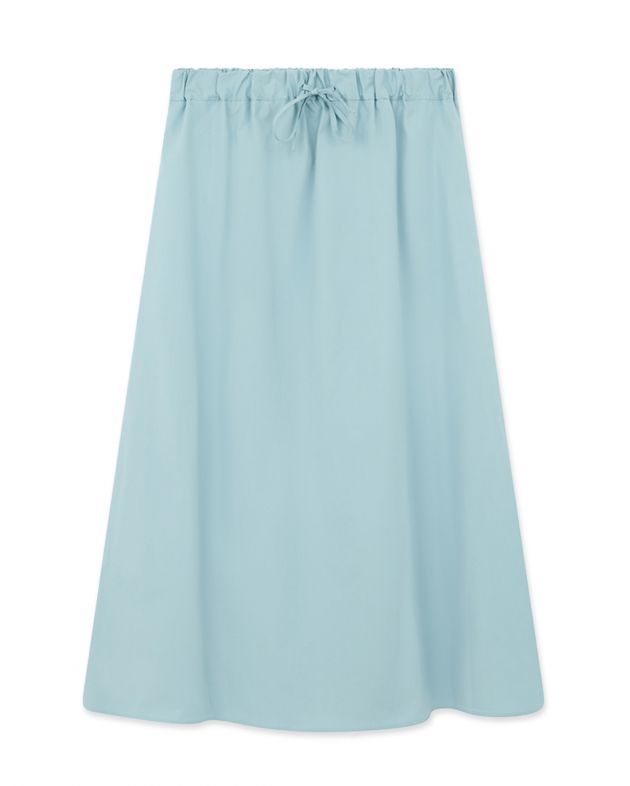 Хлопковая юбка миди Teli, цвет голубой - изображение 1