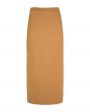 Max & Moi Кожаная юбка миди, цвет коричневый - миниатюра 1