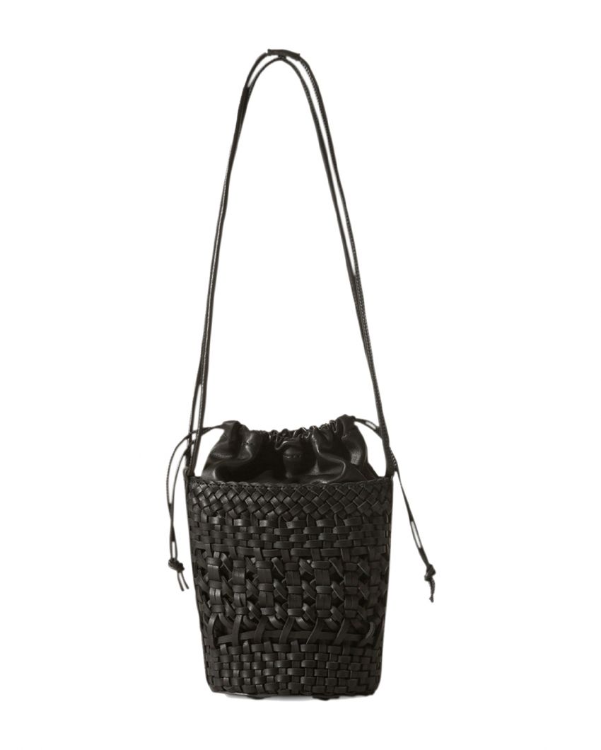 Плетеная сумка-ведро Palau из кожи