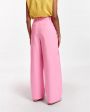 Essentiel Antwerp Широкие брюки с защипами, цвет розовый - миниатюра 5