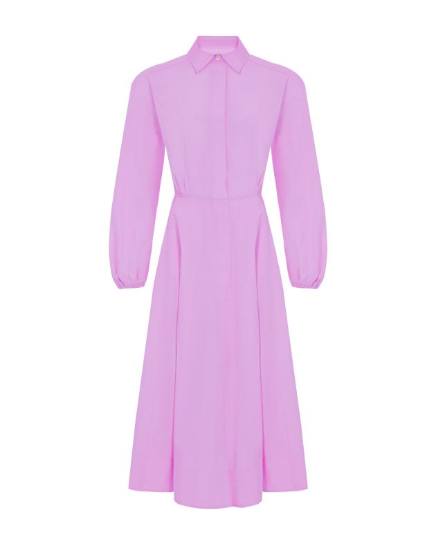 Forte Forte Платье-рубашка с пышной юбкой, цвет розовый - изображение 1