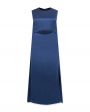 LOULOU STUDIO Платье миди Copan с вырезом на талии, цвет синий - миниатюра 1