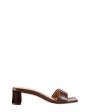 Кожаные мюли Chaise, цвет коричневый - миниатюра 1