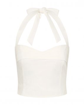 Топ с фигурным вырезом