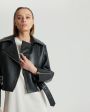 Bats Кожаная куртка в стиле 80-х - миниатюра 5