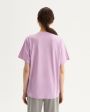 Оверсайз футболка Arbori из хлопка пима, цвет розовый - миниатюра 6