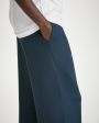 Derek Rose Широкие брюки Basel, цвет синий - миниатюра 5