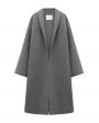Пальто с шалевым воротником, цвет серый - миниатюра 1