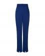 YUZEFI Костюмные брюки с разрезами, цвет синий - миниатюра 2