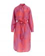 Essentiel Antwerp Шелковое платье-рубашка, цвет фиолетовый - миниатюра 1