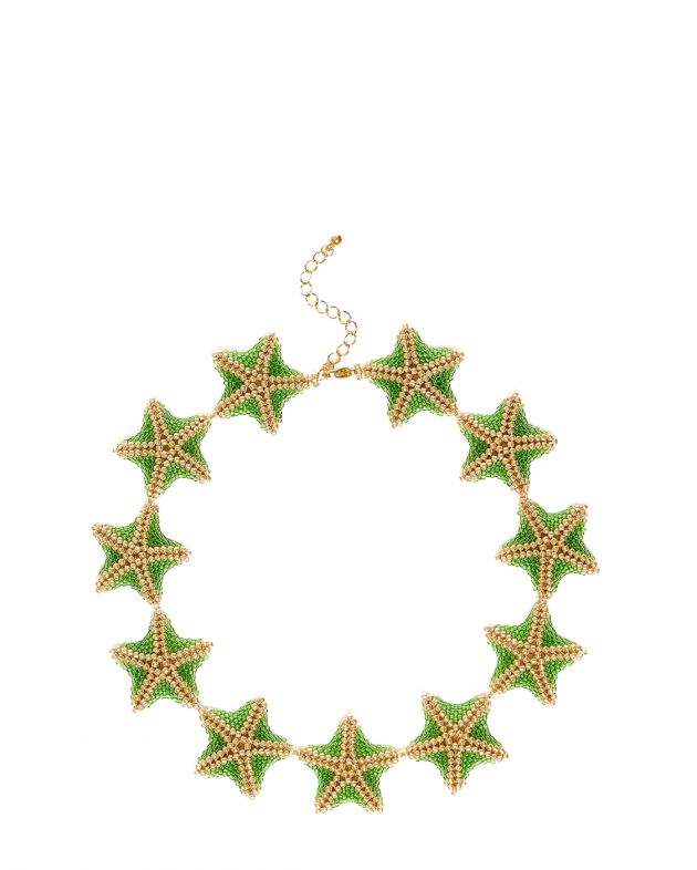 Колье «Морские звезды», цвет зеленый - изображение 1
