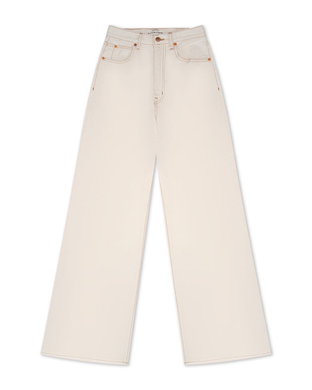 Ультраширокие джинсы Eva, цвет белый - изображение 1