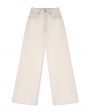Ультраширокие джинсы Eva, цвет белый - миниатюра 1