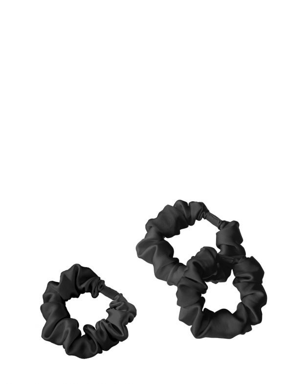 Шелковые резинки (3 шт.), цвет черный - изображение 1