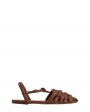 HEREU Дутые плетеные сандалии Cabersa из кожи, цвет коричневый - миниатюра 1