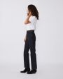 Прямые джинсы London с вырезами, цвет черный - миниатюра 4