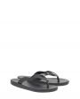 Ancient Greek Sandals Кожаные сандалии Laconia flip-flop, цвет черный - миниатюра 2
