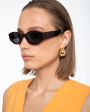 Солнцезащитные очки Oblong, цвет коричневый - миниатюра 2
