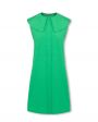 Платье Samet из хлопка с отложным воротником, цвет зеленый - миниатюра 1