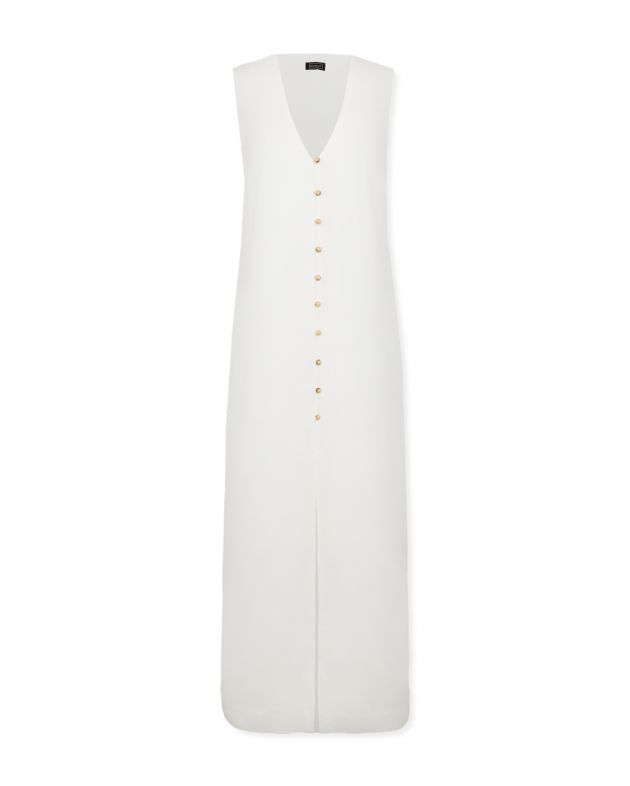 Пляжное платье макси Victoria без рукавов, цвет белый - изображение 1