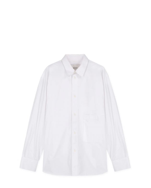 Классическая рубашка, цвет белый - изображение 1
