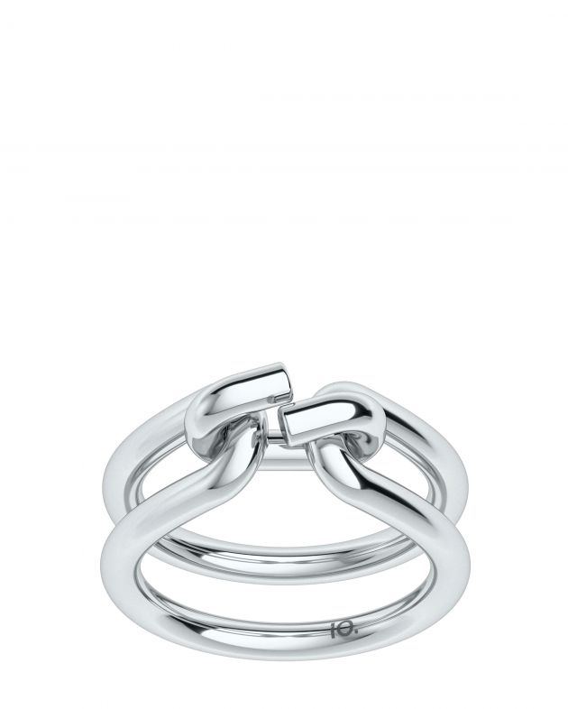 10.ТЕНГРАН Кольцо Broken, цвет серебряный - изображение 1