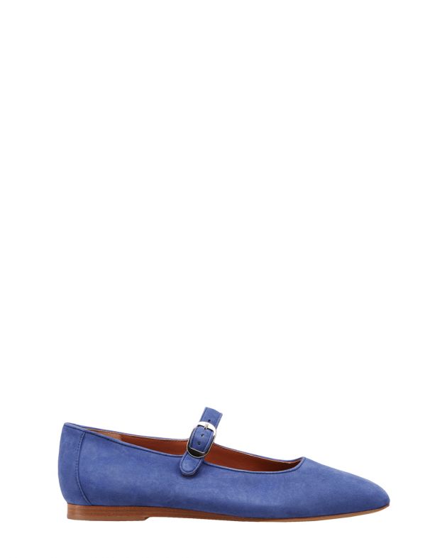 Замшевые туфли Mary Jane, цвет синий - изображение 1