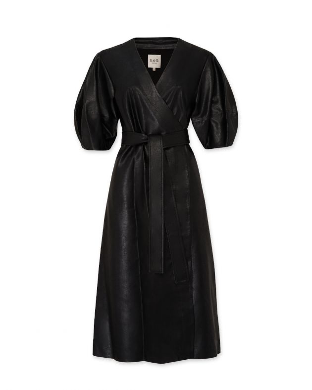 Sea NY Платье миди Freya, цвет черный - изображение 1
