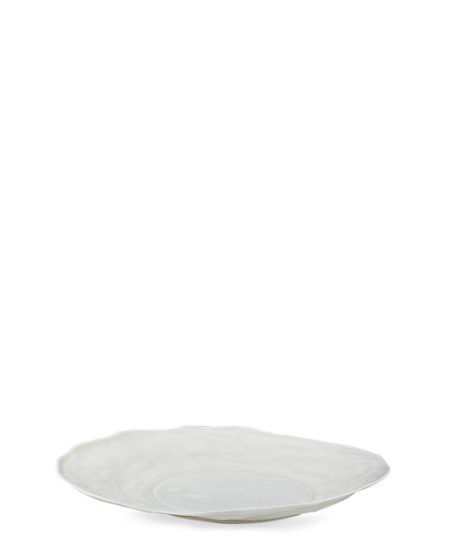 Плоская тарелка, цвет белый - изображение 1
