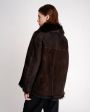 Двусторонняя куртка-дубленка Toscana, цвет коричневый - миниатюра 10