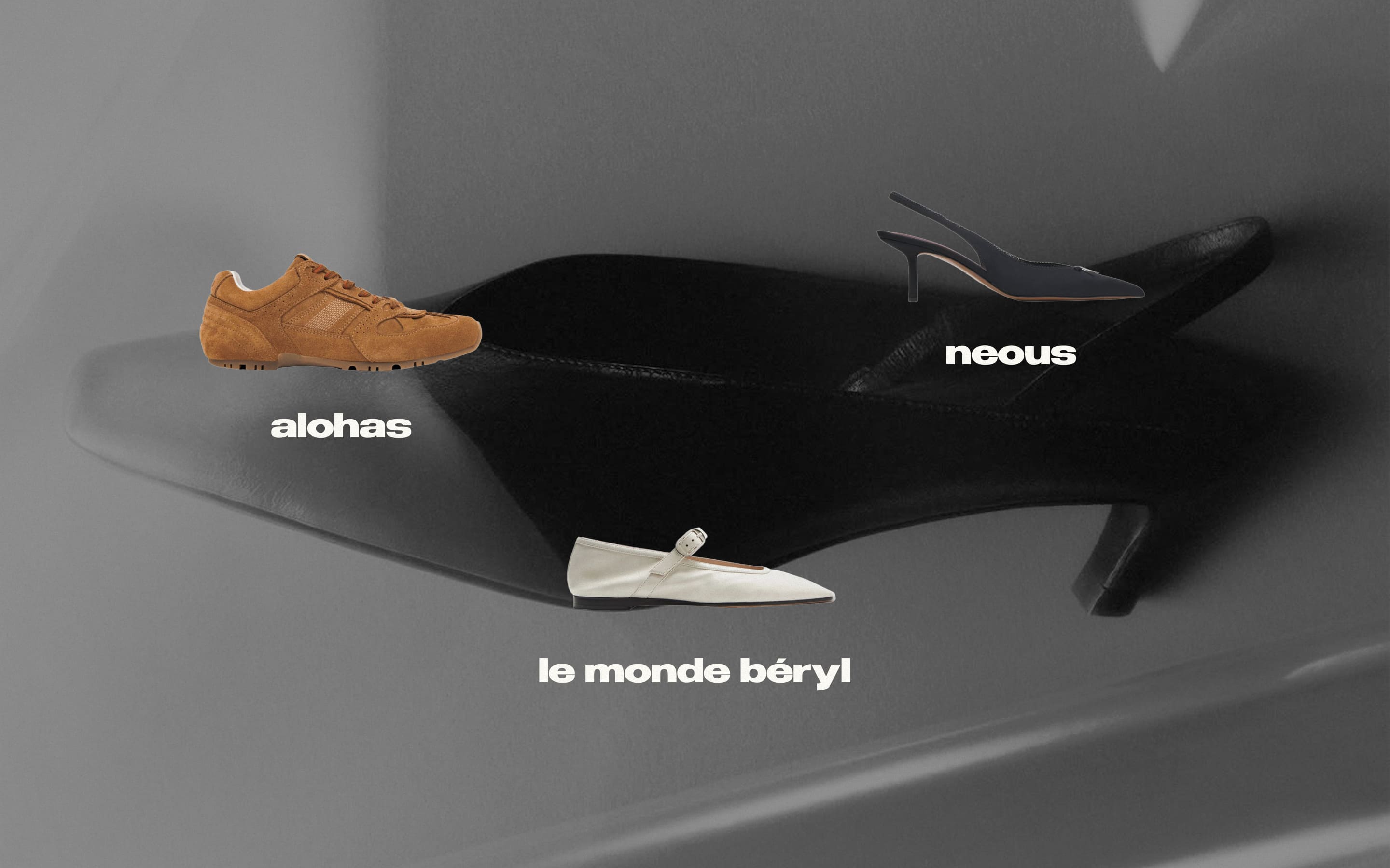 Кроссовки ALOHAS, балетки Le Monde Béryl, слингбэки NEOUS.