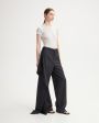 Классические брюки с юбкой, цвет темно-серый - миниатюра 4
