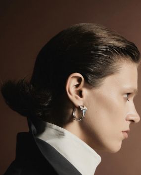 Серьги Ключи Hoops