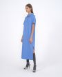 LOULOU STUDIO Платье-рубашка Bira из шерсти, цвет голубой - миниатюра 4