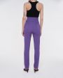 Шерстяные брюки-леггинсы Pinzon со съемными штрипками, цвет фиолетовый - миниатюра 5