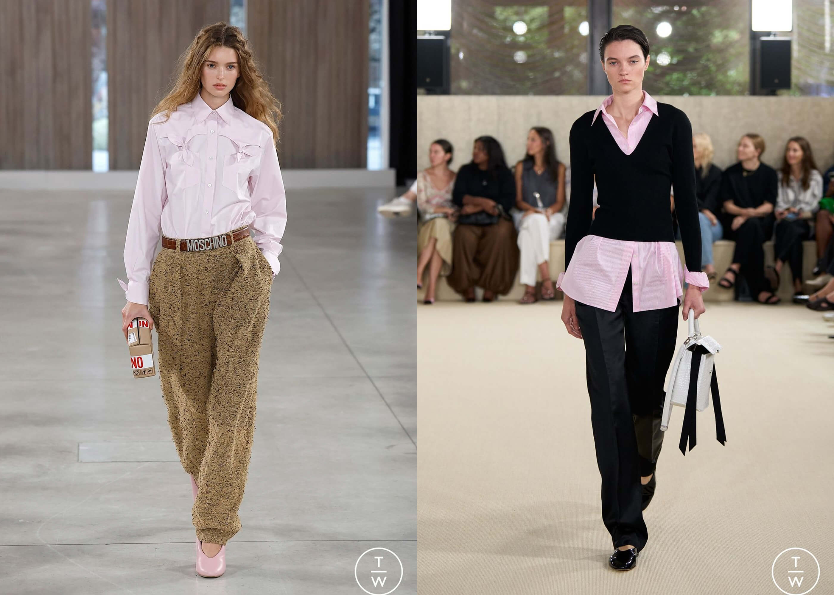 Moschino, Toteme весна-лето 2026. Источник фото: Tagwalk&nbsp;