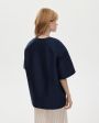 COIS Футболка GRAPHITE из итальянского хлопка, цвет темно-синий - миниатюра 5