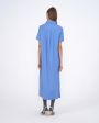 LOULOU STUDIO Платье-рубашка Bira из шерсти, цвет голубой - миниатюра 5