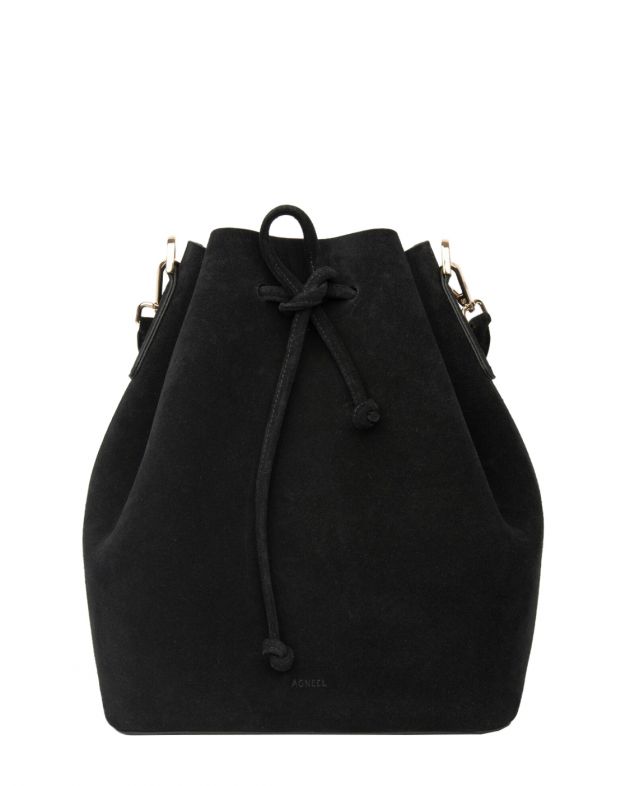 Agneel Замшевая сумка Alessa, цвет черный - изображение 1