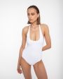 Lisa Marie Fernandez Слитный купальник Amber с открытой спиной, цвет белый - миниатюра 2